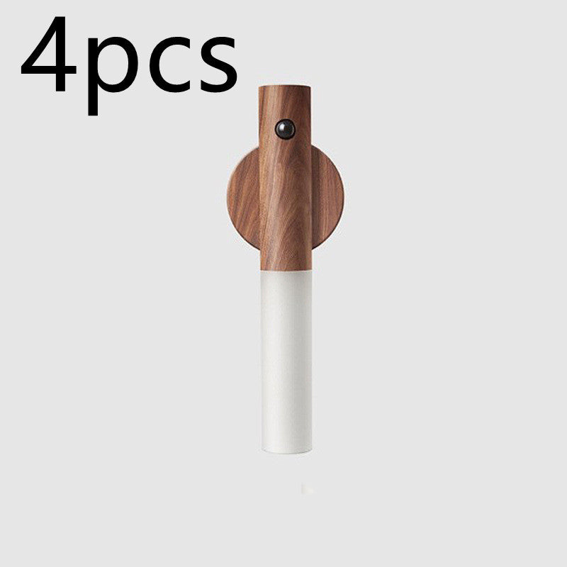 Auto LED USB Magnetic Wood Wireless